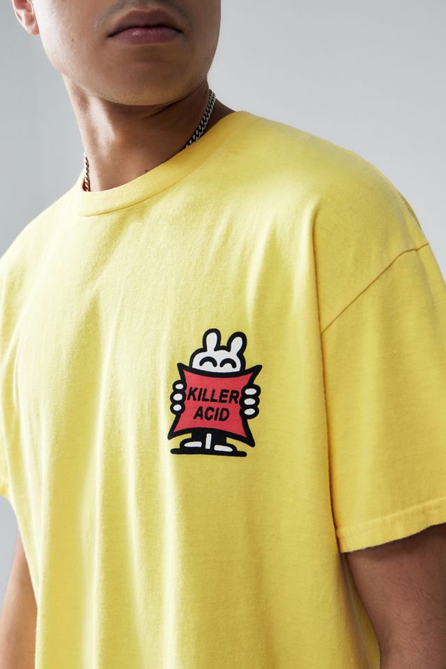 Killer Acid Mushroom Yellow T Shirt