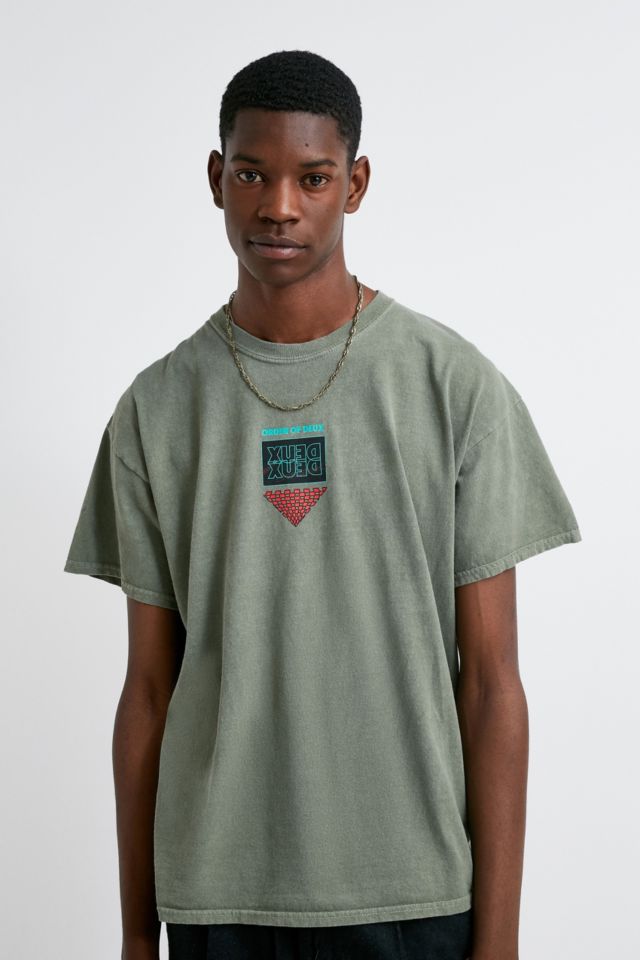 UO Order Poster Khaki Short-Sleeve T-Shirt | Urban Outfitters UK