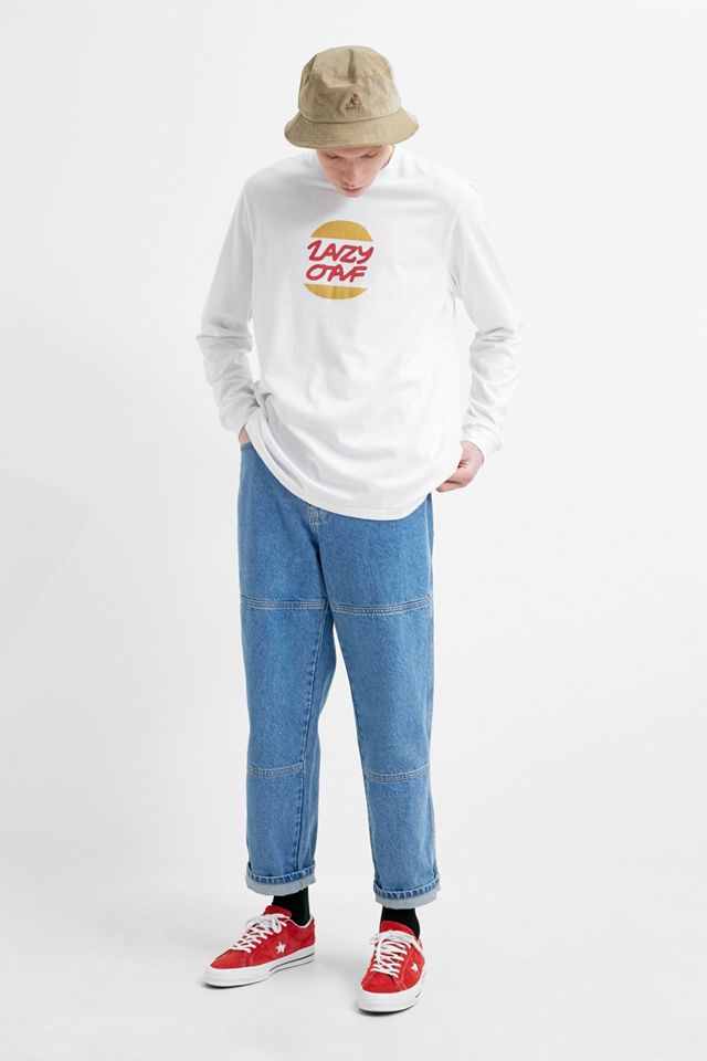 Lazy Oaf – Longsleeve „Burger“ in Weiß #3