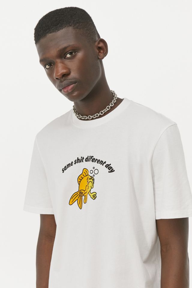 Lazy Oaf - T-shirt blanc Different Day #1