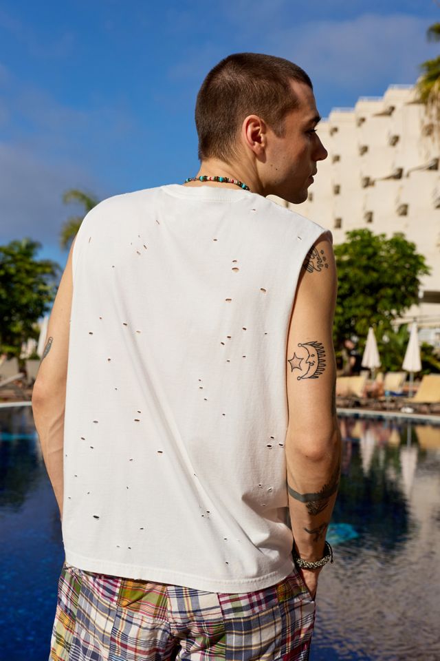 iets frans... Weißes Surf-Tanktop #3