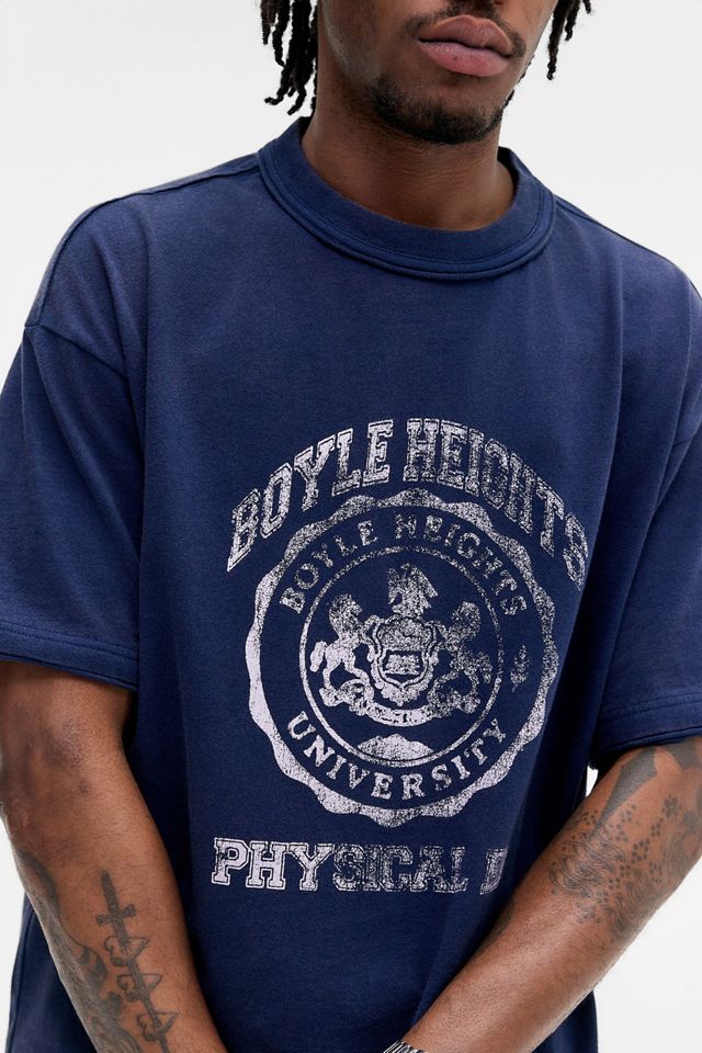 BDG Navy Boyle Heights Graphic Tee #1
