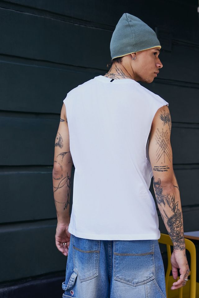 Oakley Weißes Ellipse Blur Muskelshirt #3