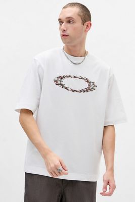 T-shirt à manches courtes blanc Gallium Oakley Exclusivité UO