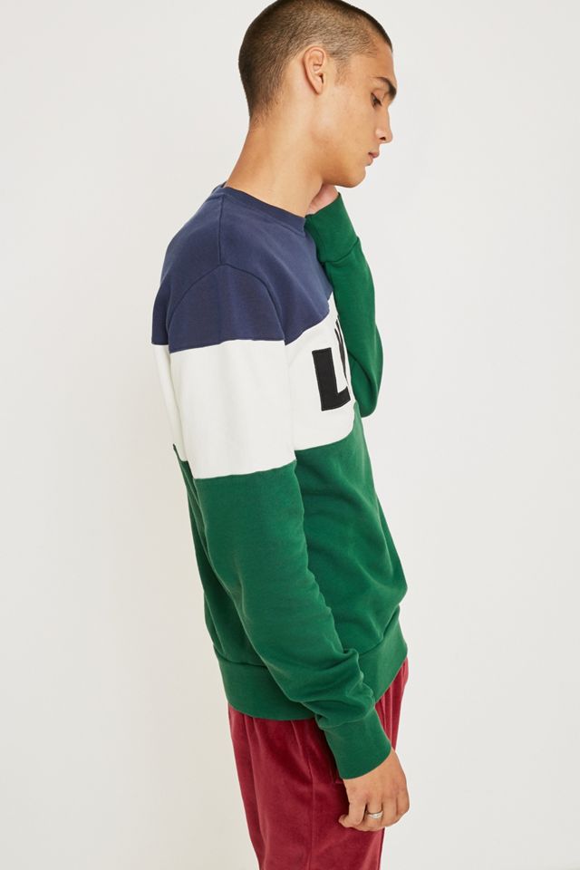 Levi's - Sweatshirt ras du cou color block vert #3