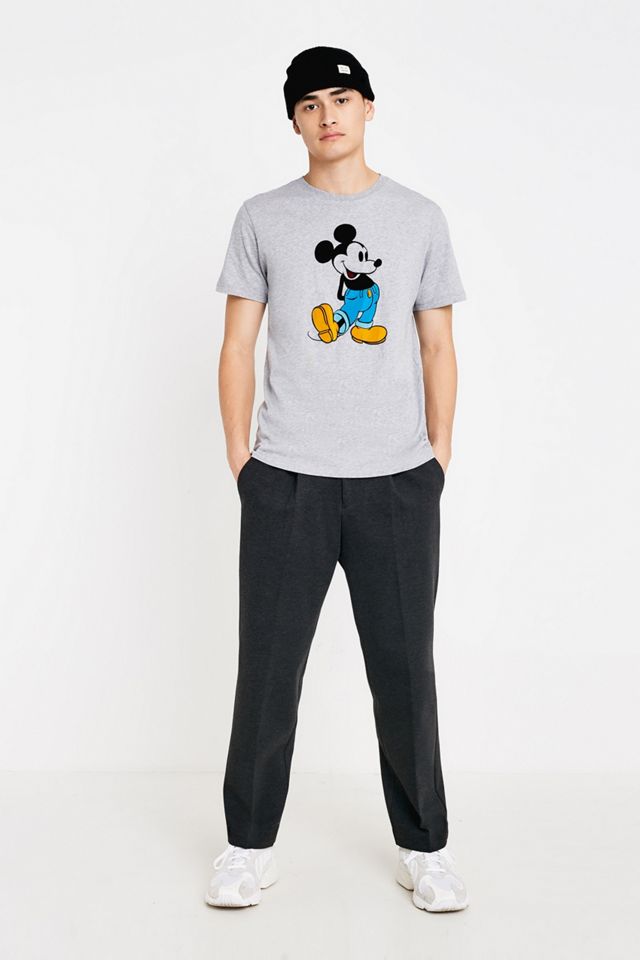 Levi's Mickey Mouse Flocked T-Shirt Grigia #2