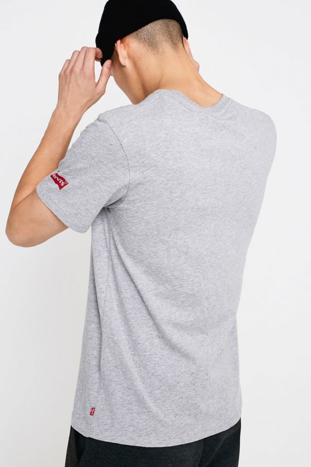 Levi's Mickey Mouse Flocked T-Shirt Grigia #3