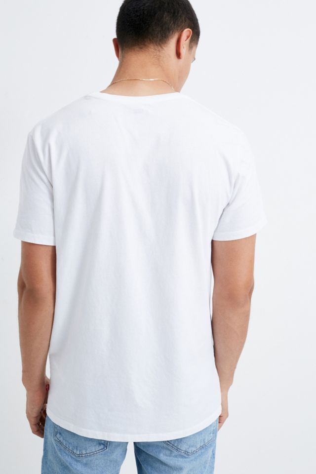 Levi's - T-shirt chauve-souris à rayures multicolores blanc  #3