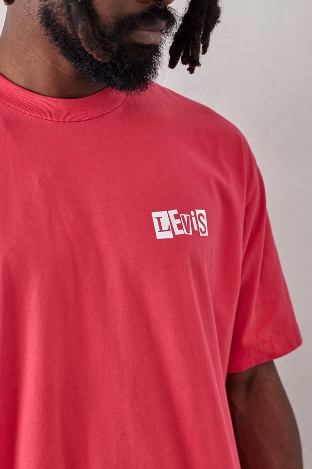 Levi's T-shirt grafica da skate con logo lampone #2