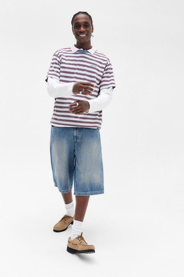 Levi's Red Break Stripe T-Shirt #1