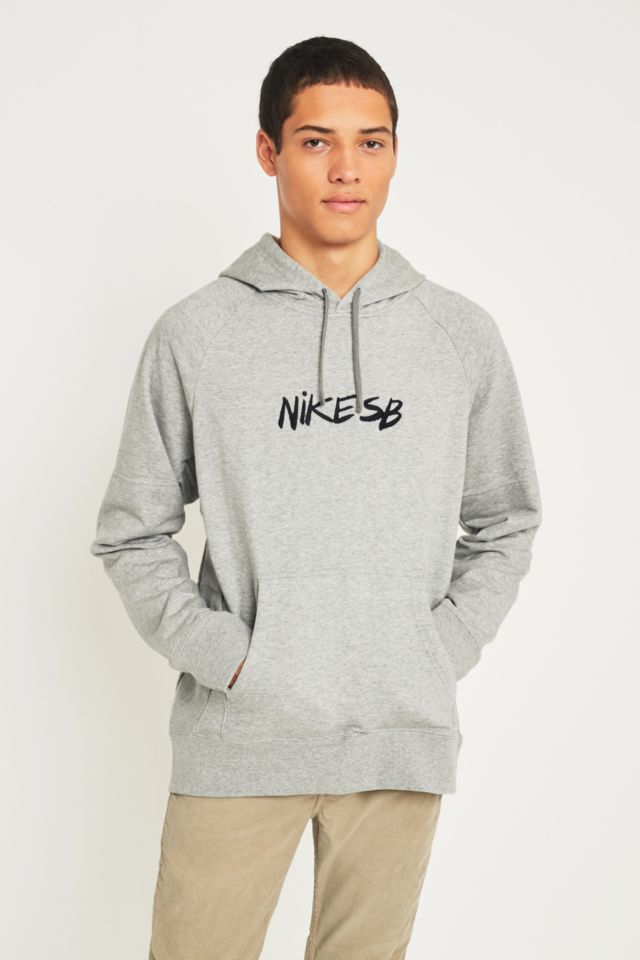 Nike SB Everett Grey Quilt Hoodie | Urban Outfitters UK