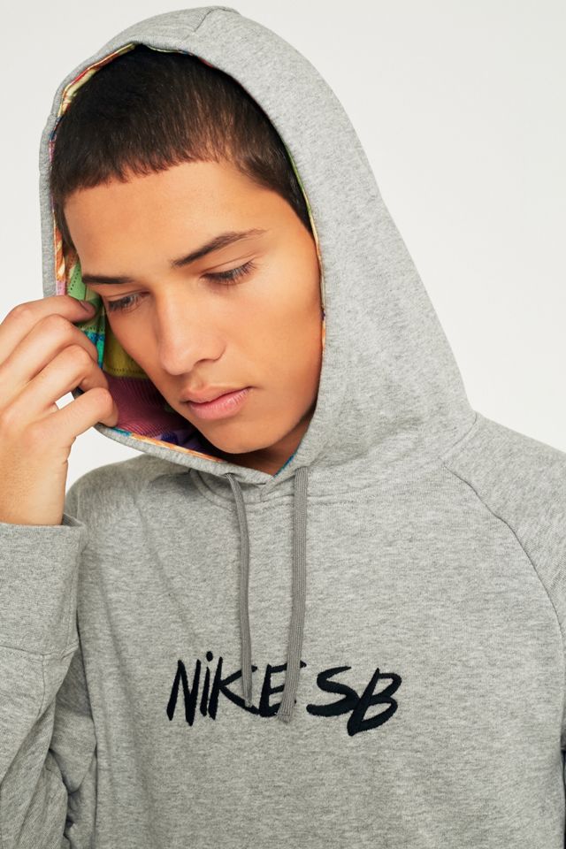 Nike SB Everett Grey Quilt Hoodie #1
