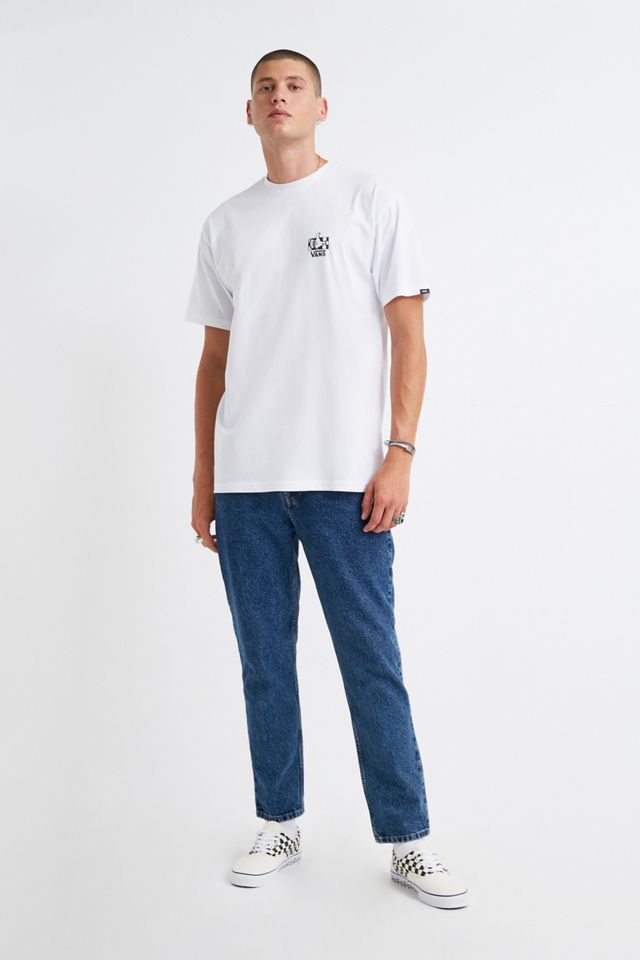 Vans – kurzärmliges T-Shirt in Weiß und Neon-Grün #2