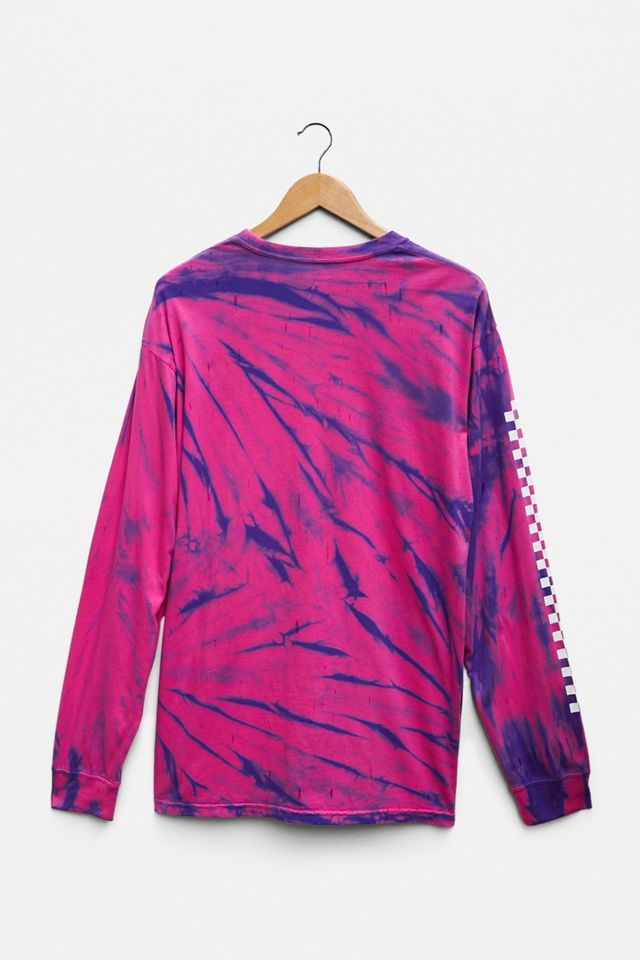 Vans Purple Tie-Dye T-Shirt Manica Lunga Uomo #1