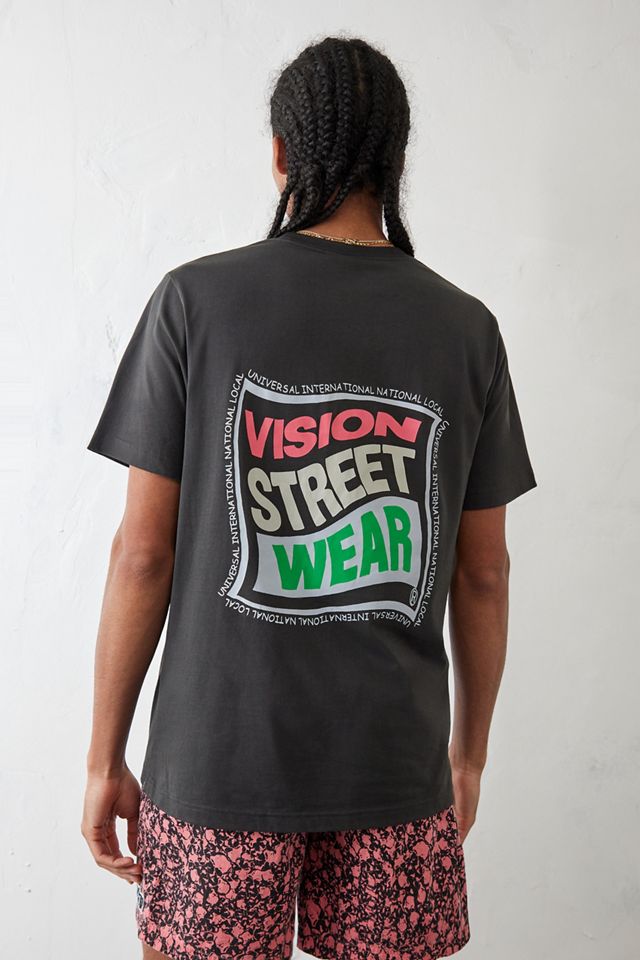 Vision Street Wear camiseta negra con el logotipo de la caja trenzada #3