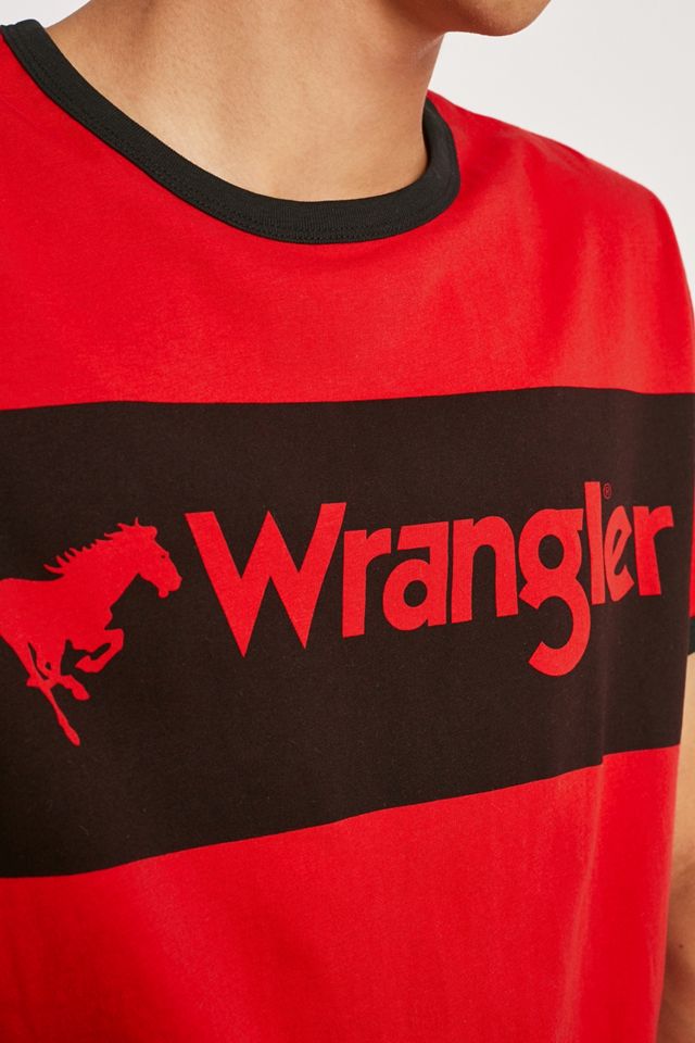 Wrangler Red Logo Ringer T-Shirt #2
