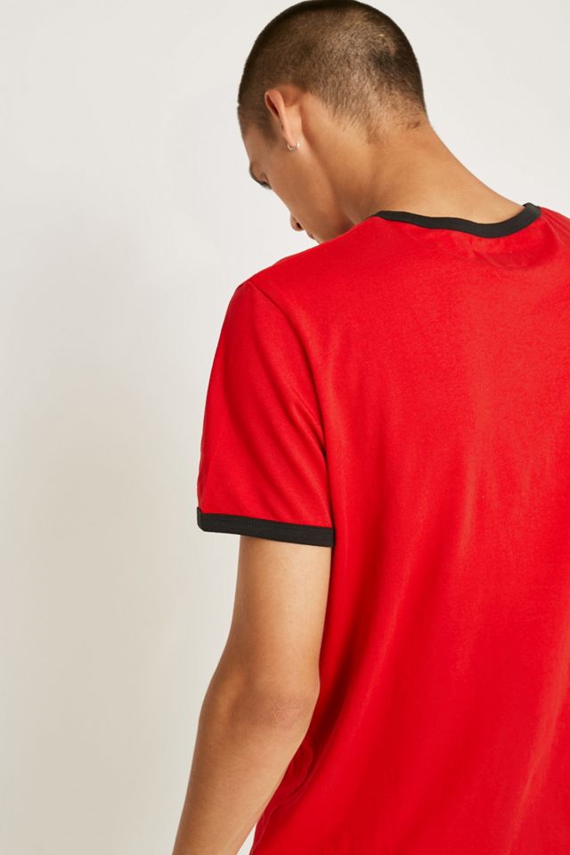 Wrangler Red Logo Ringer T-Shirt #4
