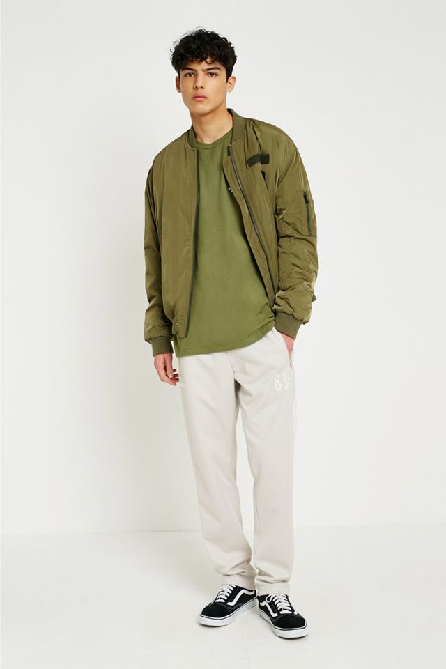 Stussy Basic Logo Olive Short-Sleeve T-Shirt #3
