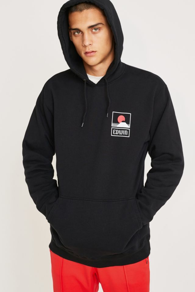 Edwin Sunset Black Hoodie | Urban Outfitters UK