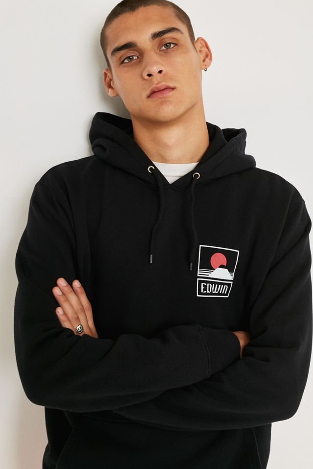 Edwin – Hoodie „Sunset“ in Schwarz  #1