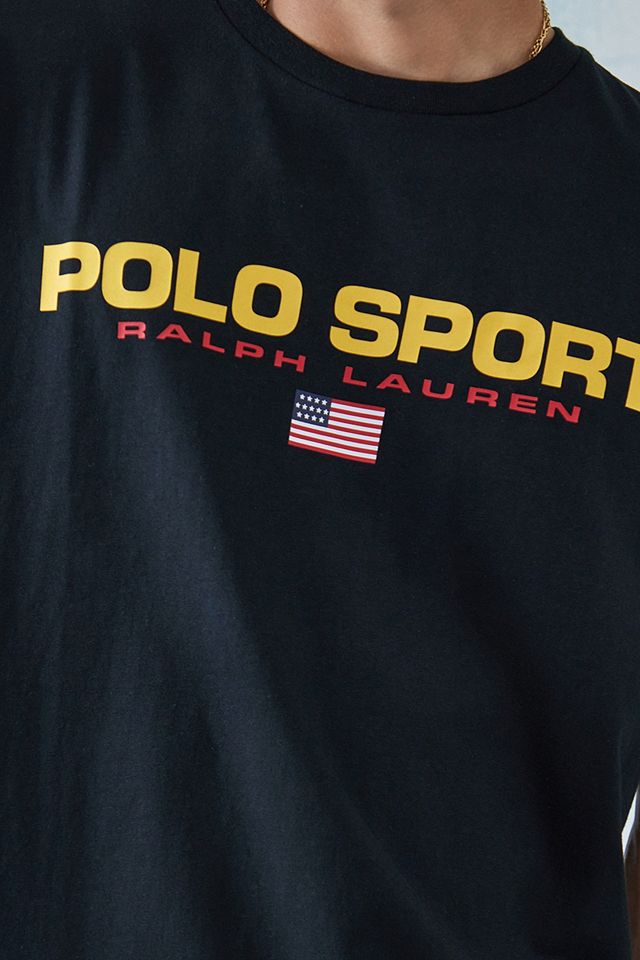 Polo Ralph Lauren Black Short Sleeve T-Shirt | Urban Outfitters UK