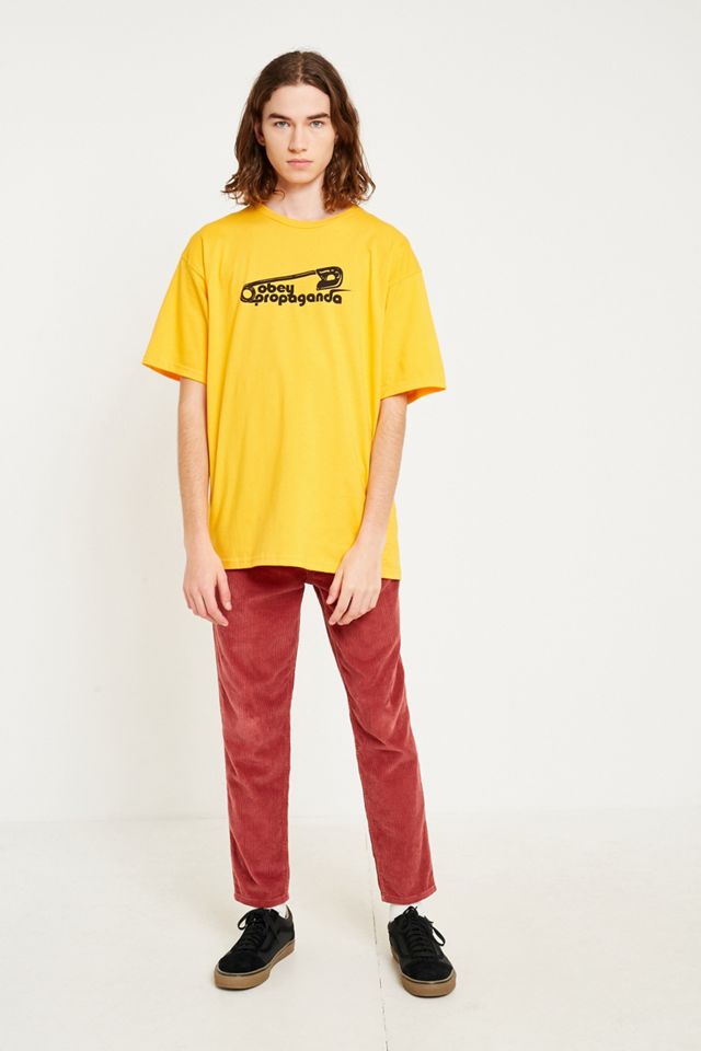 OBEY Propaganda Pin Gold T-Shirt #1