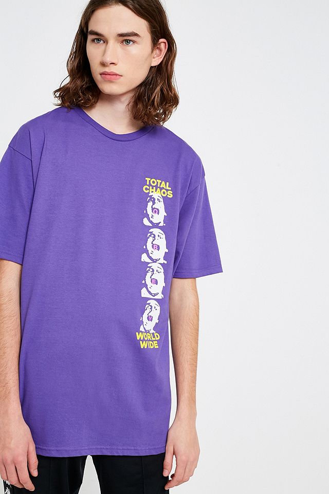 OBEY Total Chaos Purple T-Shirt | Urban Outfitters UK