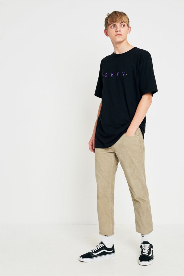 OBEY Novel Black and Purple T-shirt #1