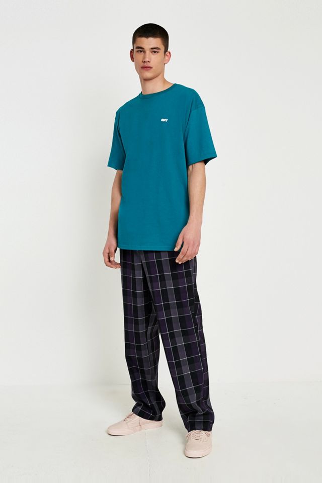 OBEY Jumble Text Teal T-Shirt #3