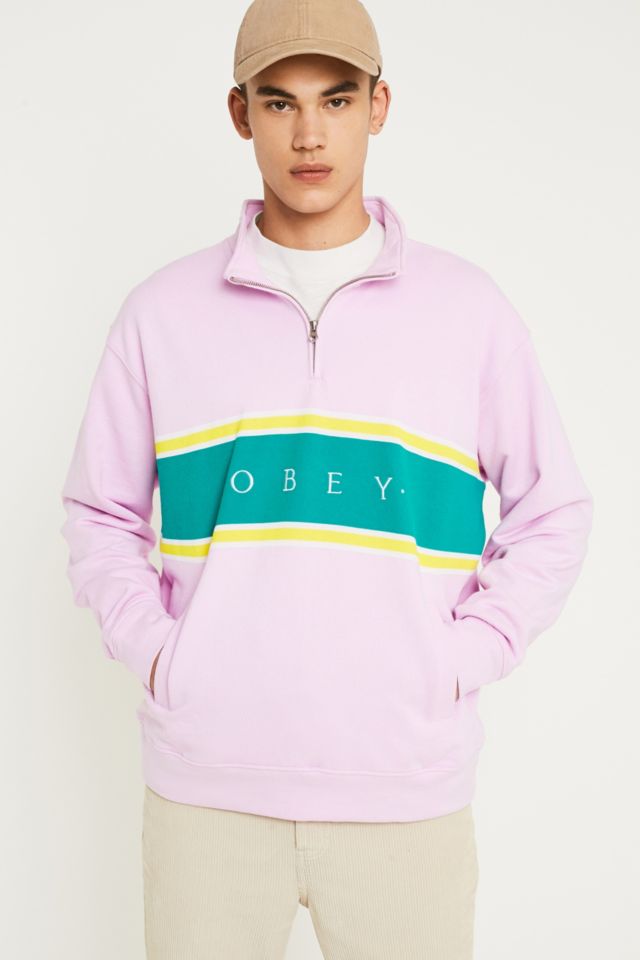 Gaze mock neck outlet zip obey