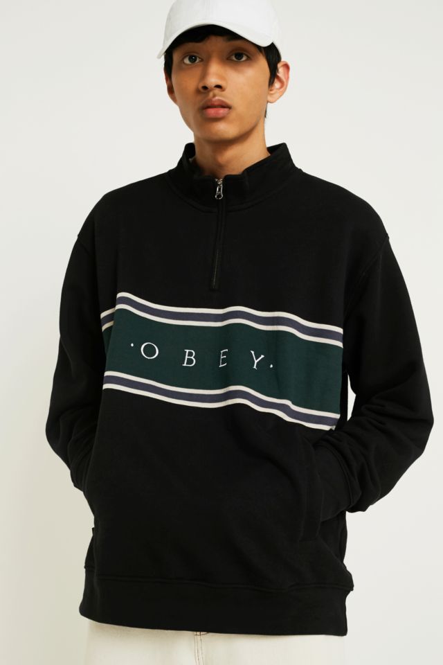 Obey half zip store sweatshirt