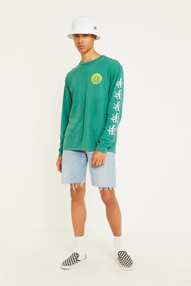 OBEY the Rhythm Teal T-Shirt a maniche lunghe #2