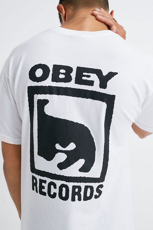 OBEY Records T-Shirt | Urban Outfitters UK