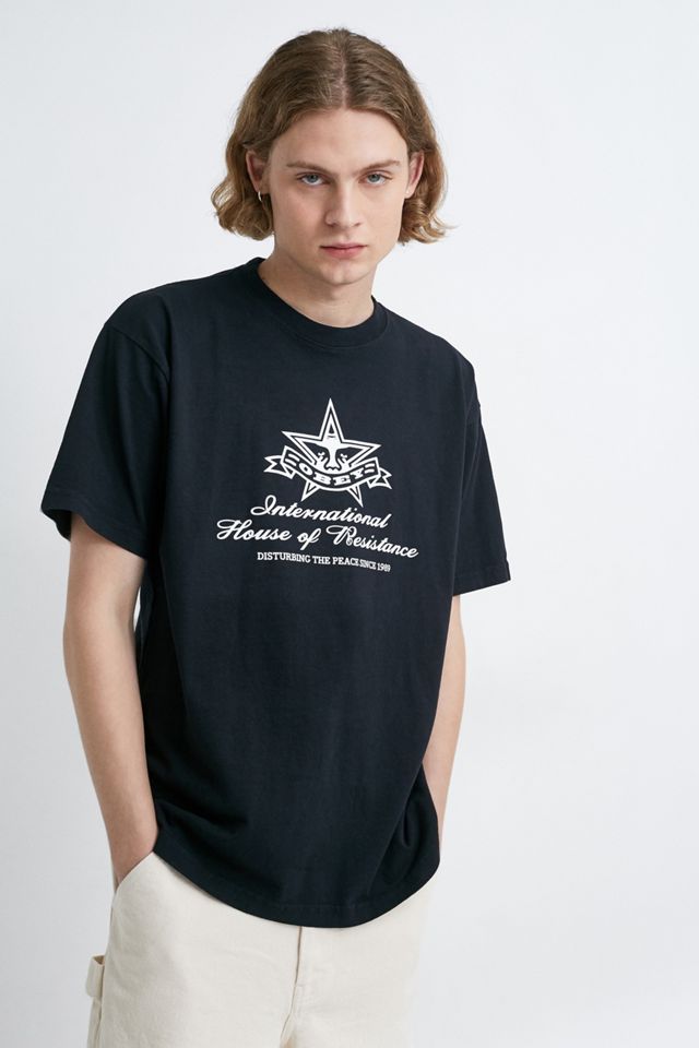 OBEY House Of Resistance Black T-Shirt #3