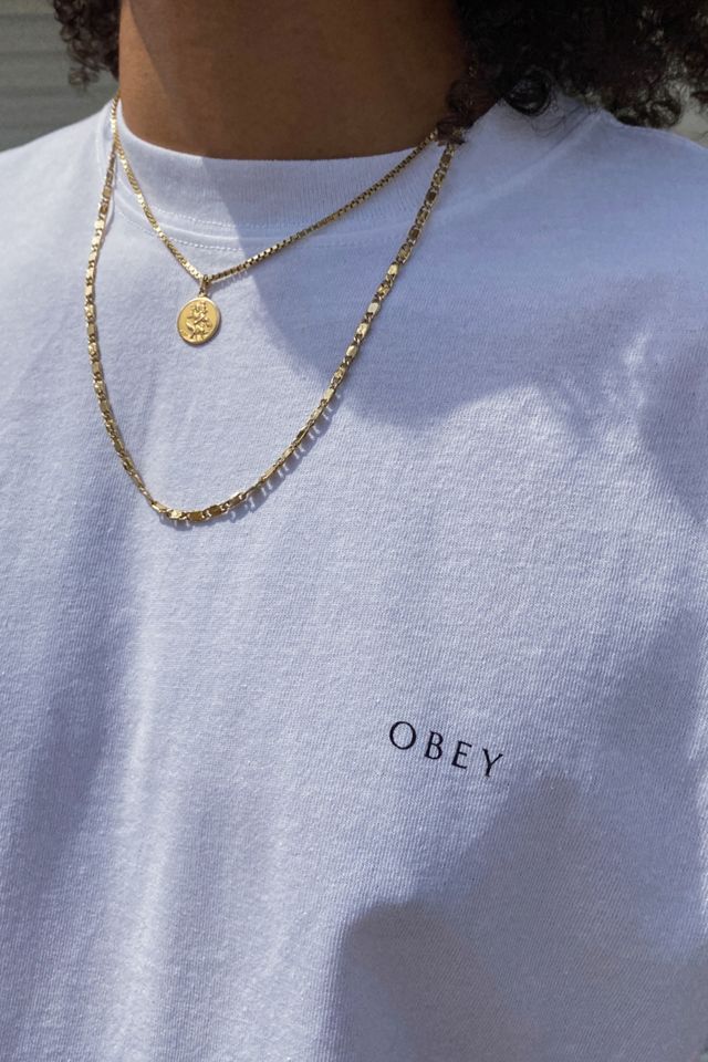 OBEY - T-shirt 3 visage blanc pour homme #1