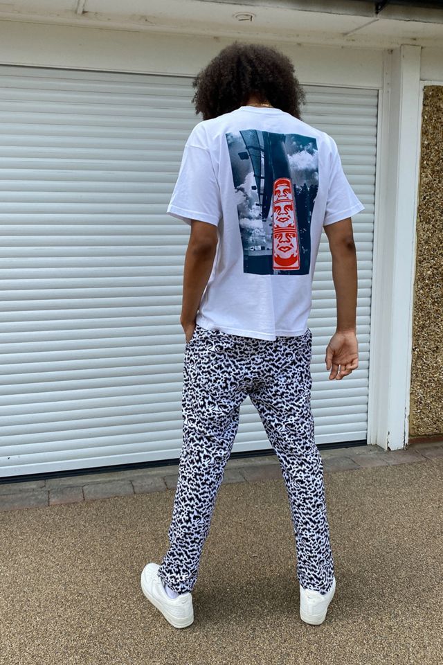 OBEY - T-shirt 3 visage blanc pour homme #3