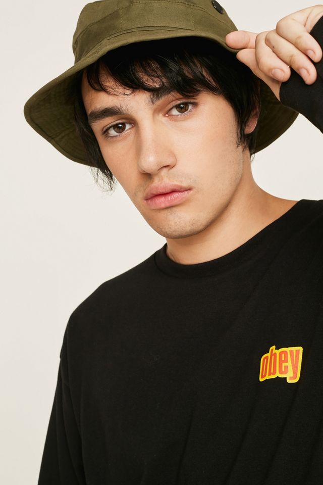 OBEY - T-shirt Be Mine noir à manches longues #1