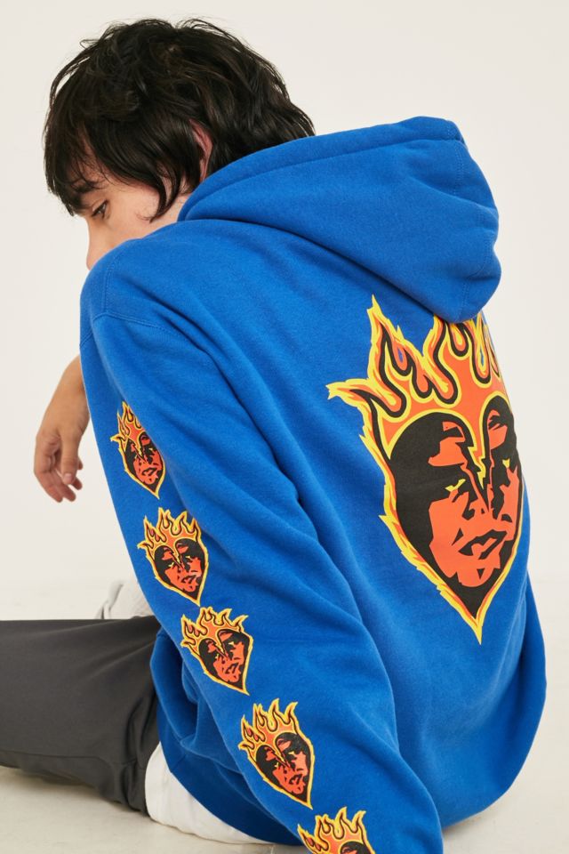 OBEY Sweat a capuche Be Mine bleu roi