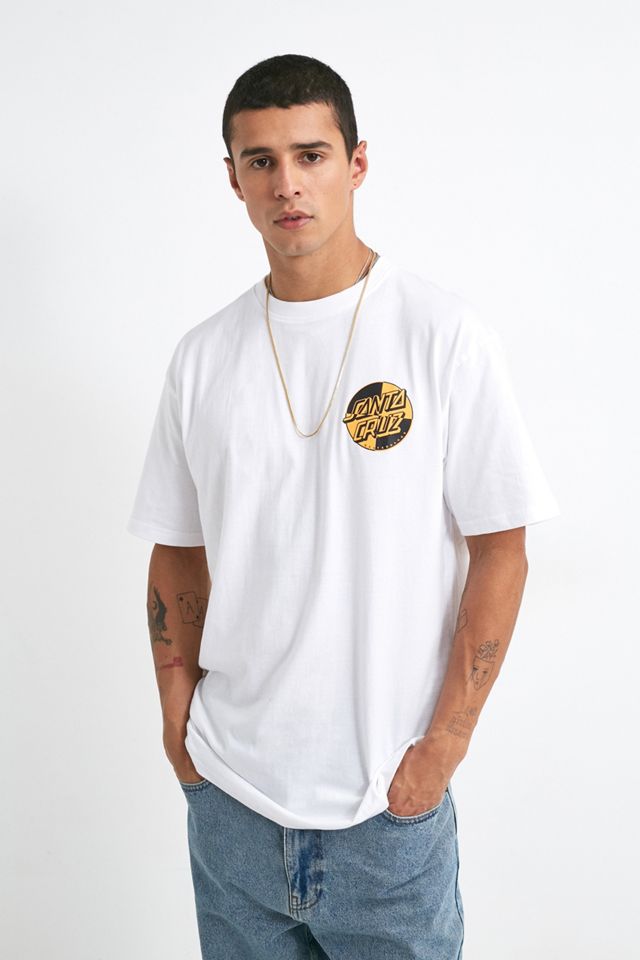 Santa Cruz - T-shirt blanc à logo Crash Dot #1