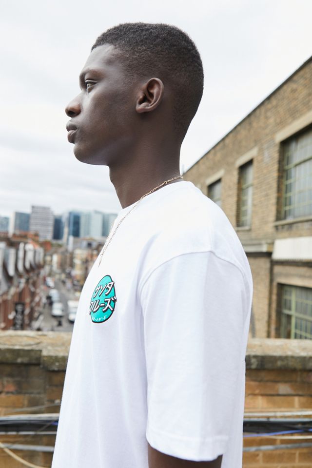 Santa Cruz - T-shirt avec logo points et texte en japonais #3