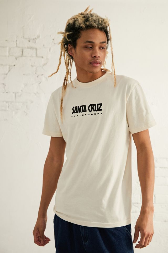 Santa Cruz UO Exclusive Ecru Road Rider T-Shirt | Urban Outfitters UK