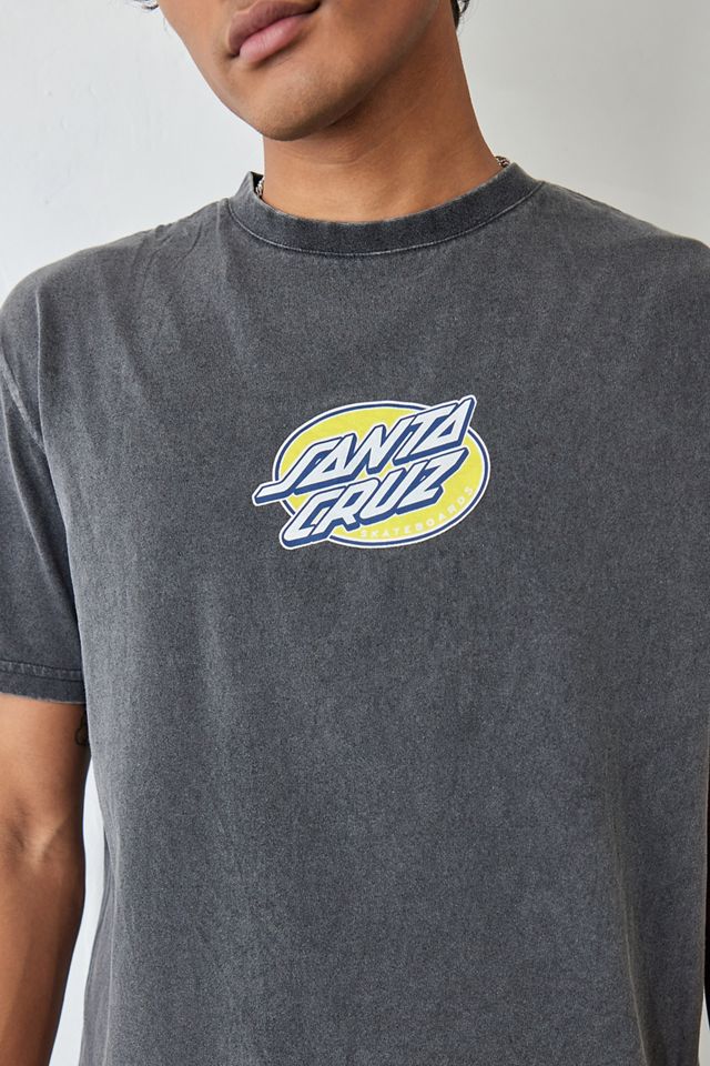Santa Cruz UO Exclusive Vintage Wash Black Logo T-Shirt #1