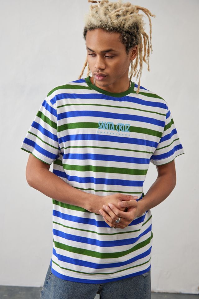 Santa Cruz UO Exclusive Green Stripe T Shirt Urban Outfitters UK