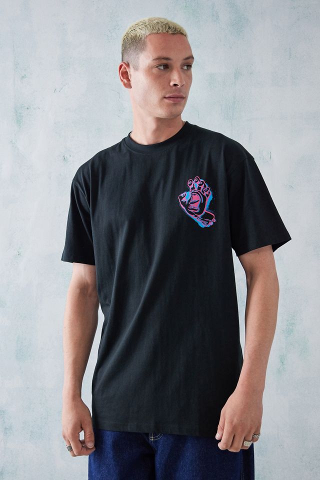 Santa Cruz UO Exclusive Black Contrast Hand Logo T-Shirt #1