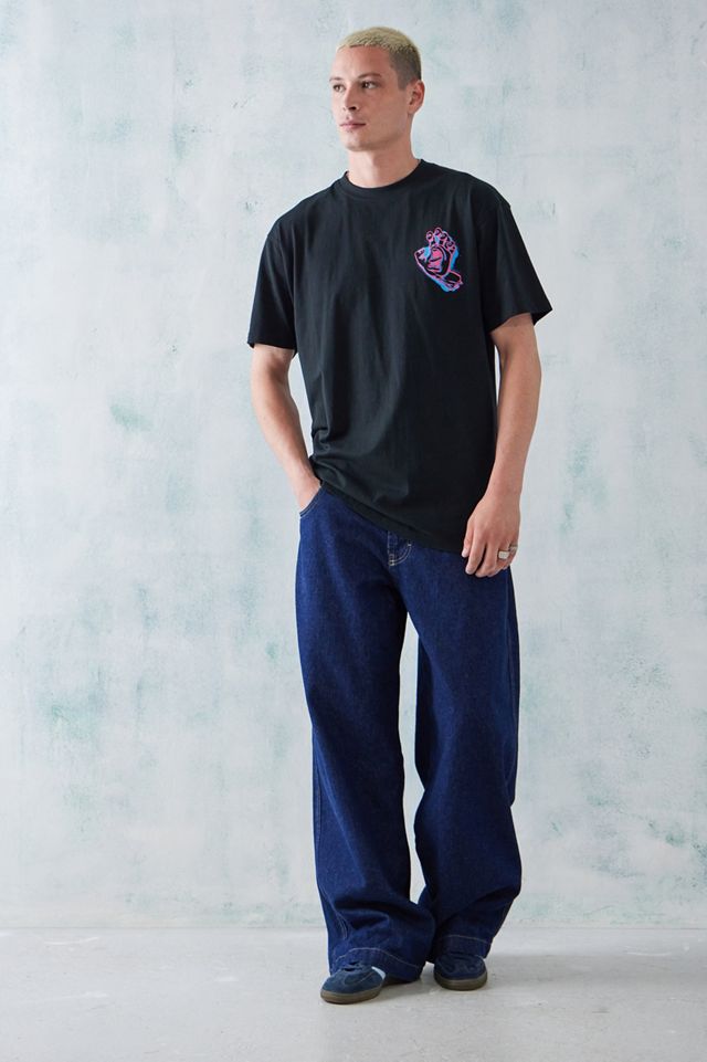 Santa Cruz UO Exclusive Black Contrast Hand Logo T-Shirt #2