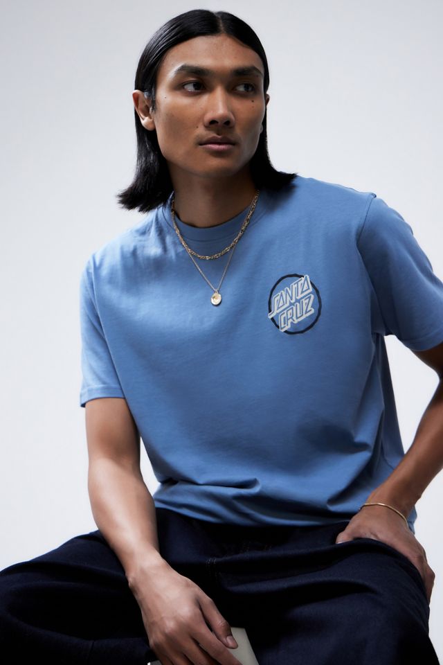 T-shirt Santa Cruz Blue Breaker a Scacchi #1