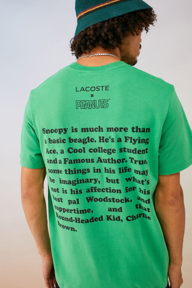 Lacoste X Peanuts T-Shirt Verde #1