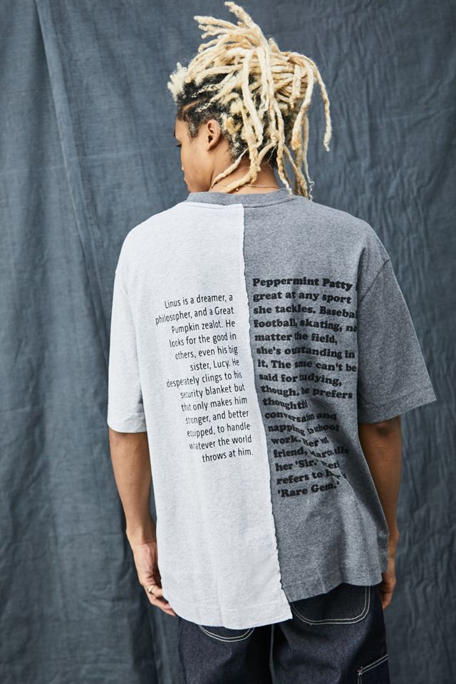 Lacoste X Peanuts Grey Spliced T-Shirt #2