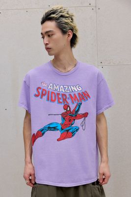 UO Lila Spiderman T-Shirt