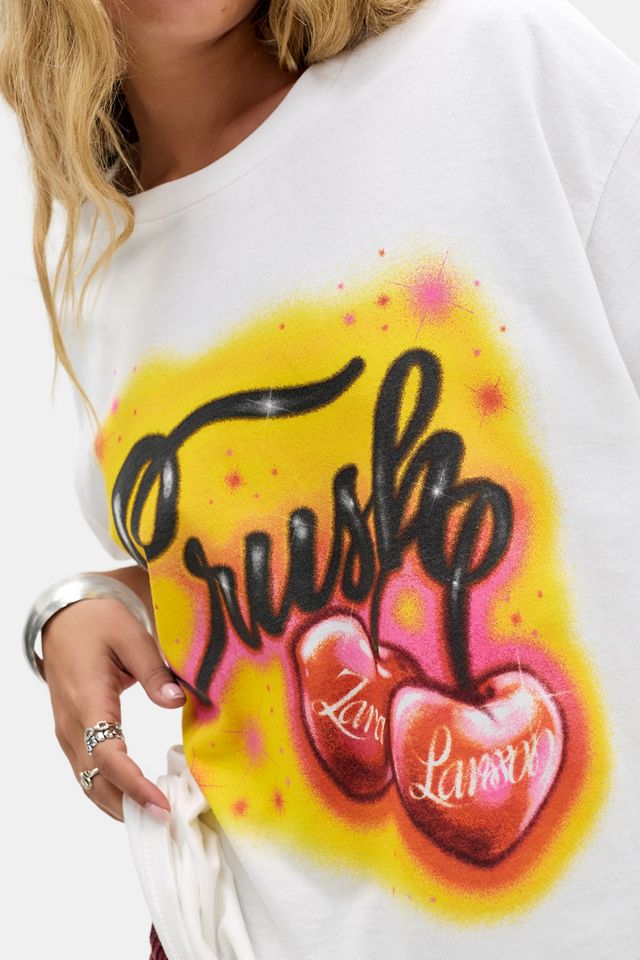 UO White Zara Larsson Crush T-Shirt #2